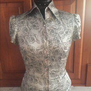 Silver roses bebe small short sleeve